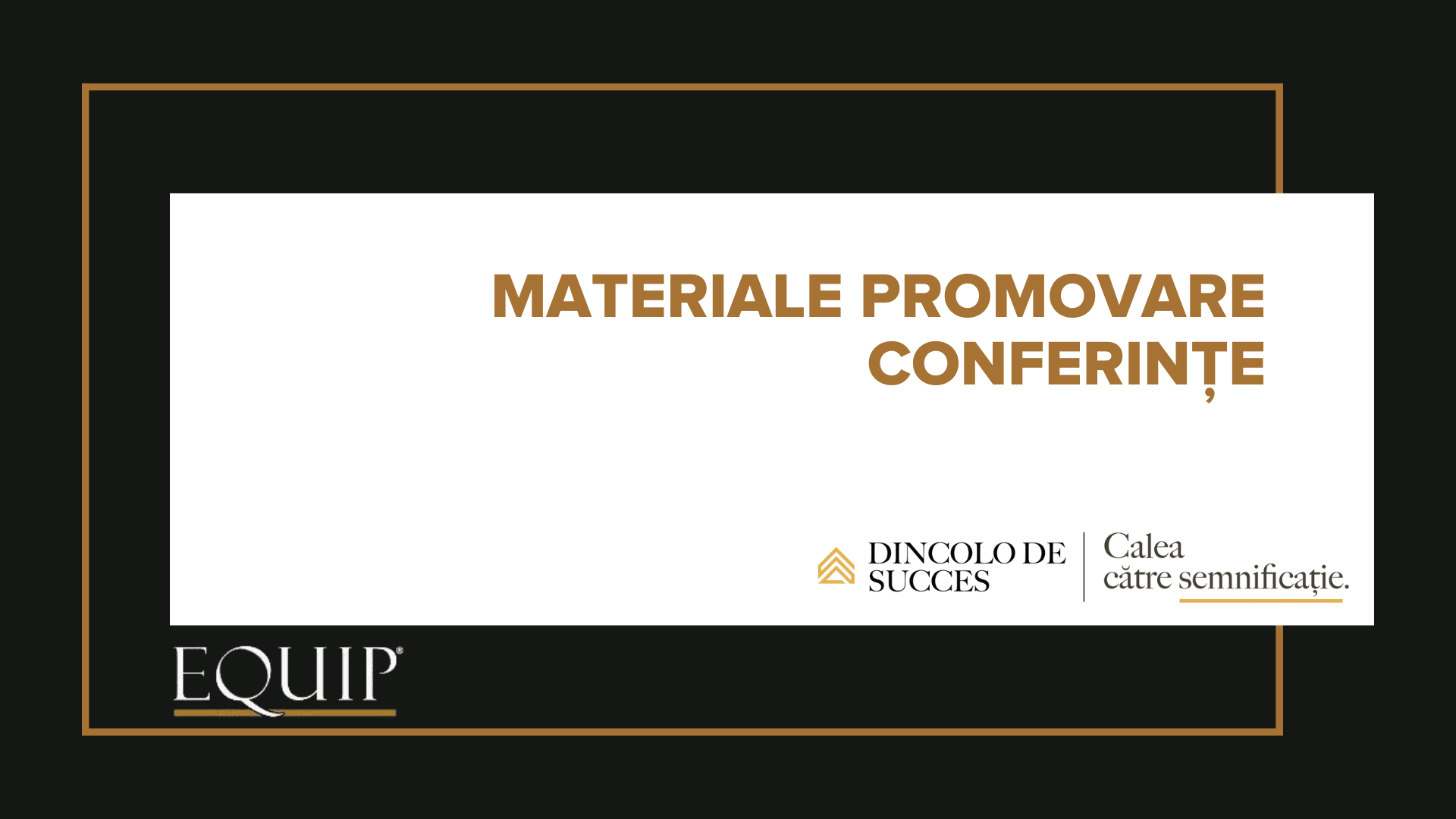 Materiale de promovare DDS